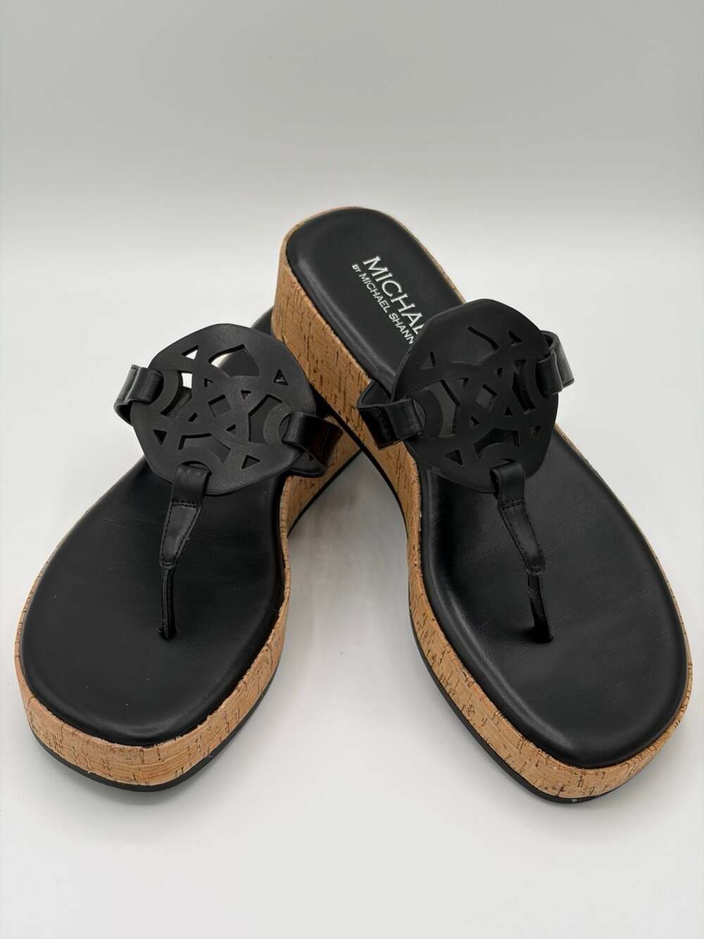 Michael by Michael Shannon Women's Presley Black Wedge Sandal